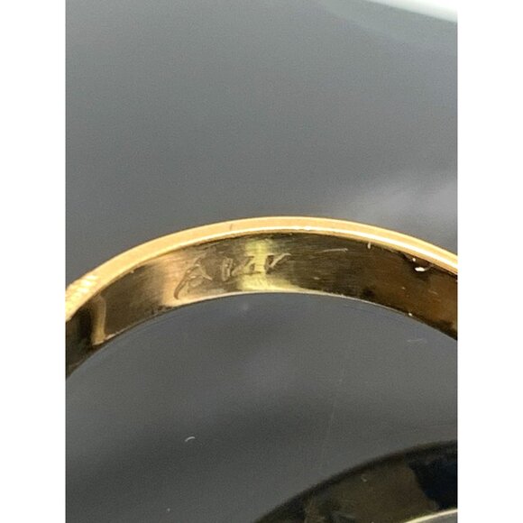 Crucifix Ring Diamond INR Jesus Cross 14k Yellow Gold Estate Jewelry Size 8.25 - Picture 11 of 14